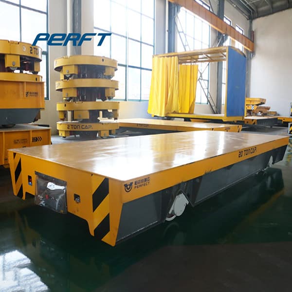 industrial motorized carts for melton steel transfer 90t